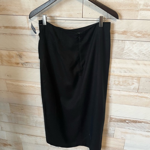 NWT Jason Wu size 6 black faux wrap midi skirt - Picture 3 of 7